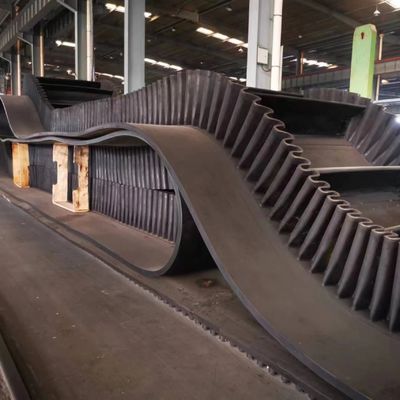 Anti-overflow Rubber Steel Cord Corrugated Sidewall Conveyor Belt
