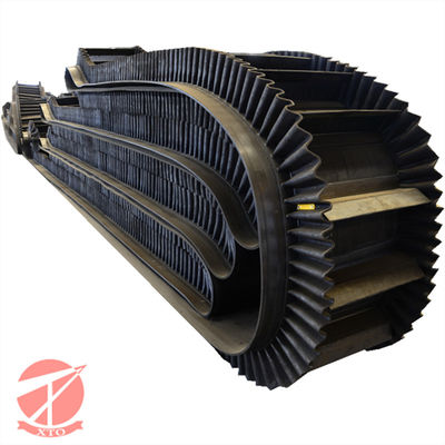 Impact Resistance Rubber Multi Ply Textile Corrugated Sidewall Conveyor Belt