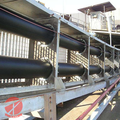 Flexible Mining Rubber Multi Ply Textile Pipe Conveyor Belt
