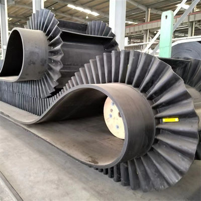 Impact Resistance Rubber Multi Ply Textile Corrugated Sidewall Conveyor Belt