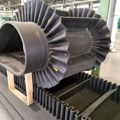 TC110 Conveying Bulk Materials Rubber Steel Cord Corrugated Sidewall Conveyor Belt