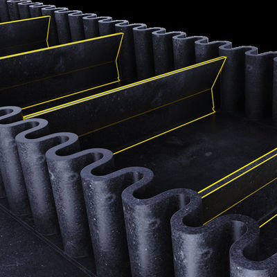 High Flexibility Rubber Steel Cord Corrugated Sidewall Conveyor Belt